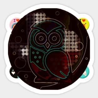 Owl Pin Sticker